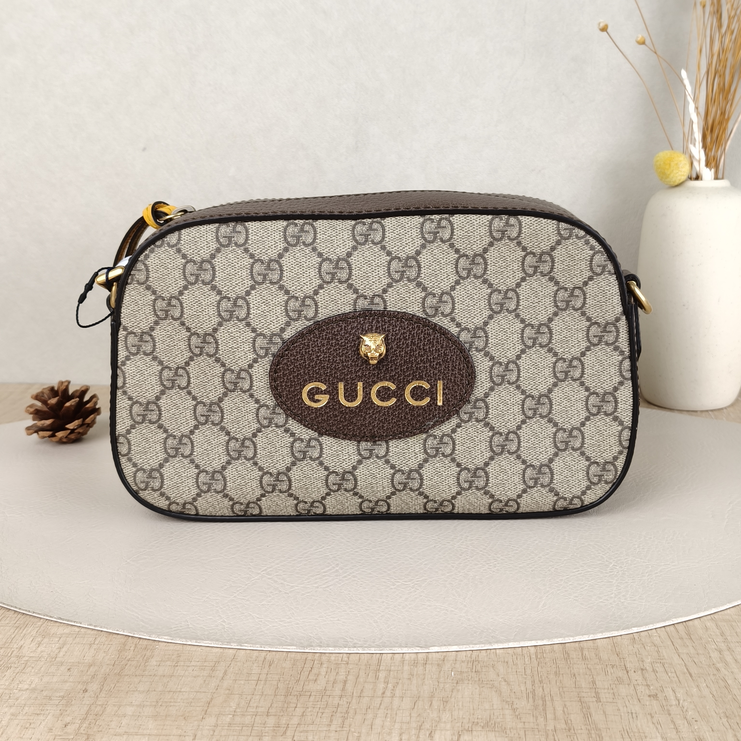 GUCCI Crossbody Bag Neo Vintage Camera Bag Monogram PVC Medium24 × 7 × 14.5 cm