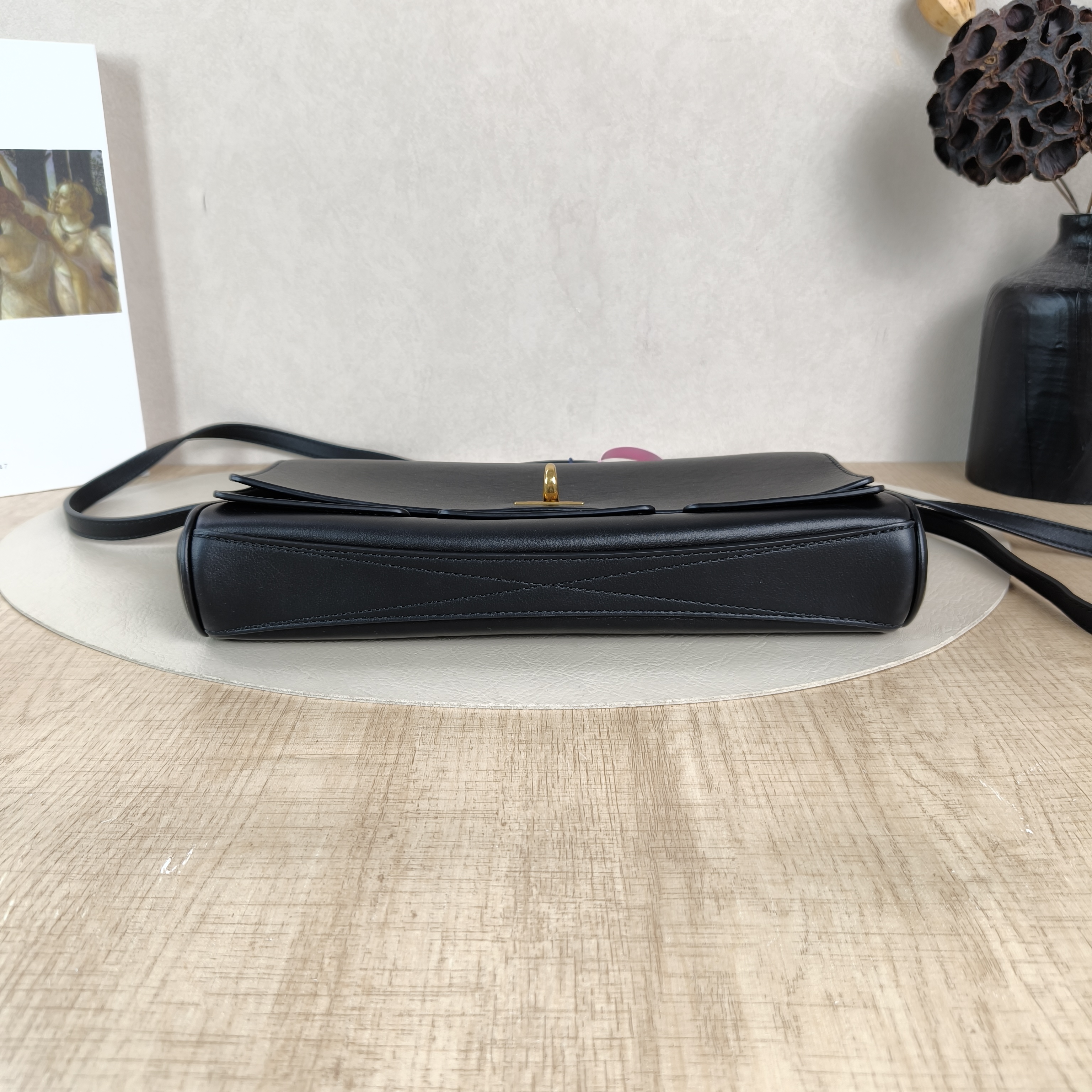 BALENCIAGA Crossbody Bagbel air Top Handle Crossbody Bag Black Calfskin One Size27 × 5 × 14 cm — cover view 2 of 5