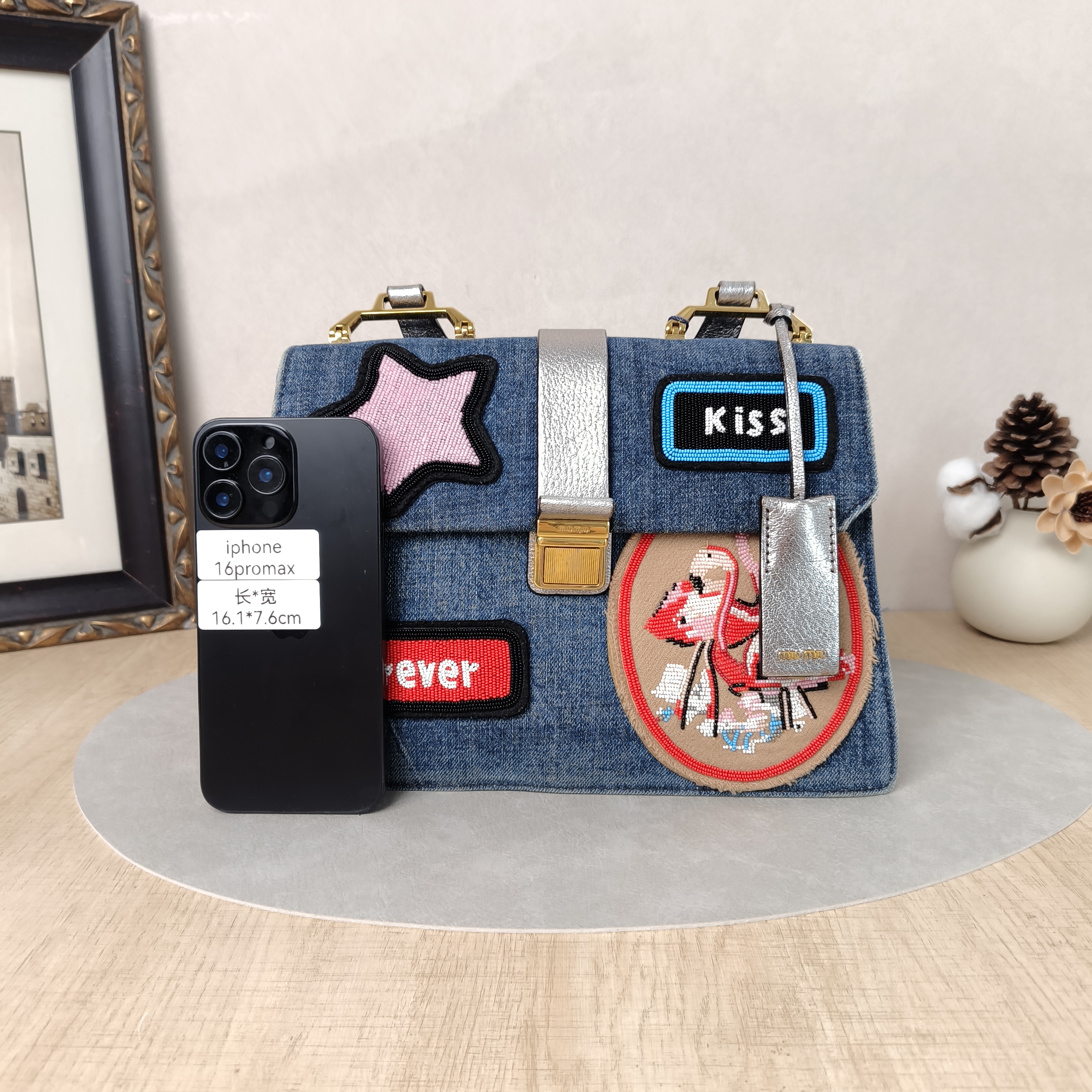 Miumiu Top Handle Bag Top Handle Bag Blue One Size28 × 9 × 19 cm — cover view 5 of 5