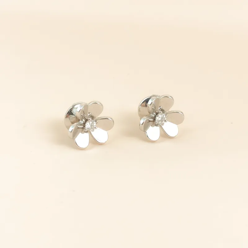 Van Cleef & Arpels Earrings Frivole Collection Earrings White Gold Diamond18KW hite Gold Mini — cover view 7 of 7