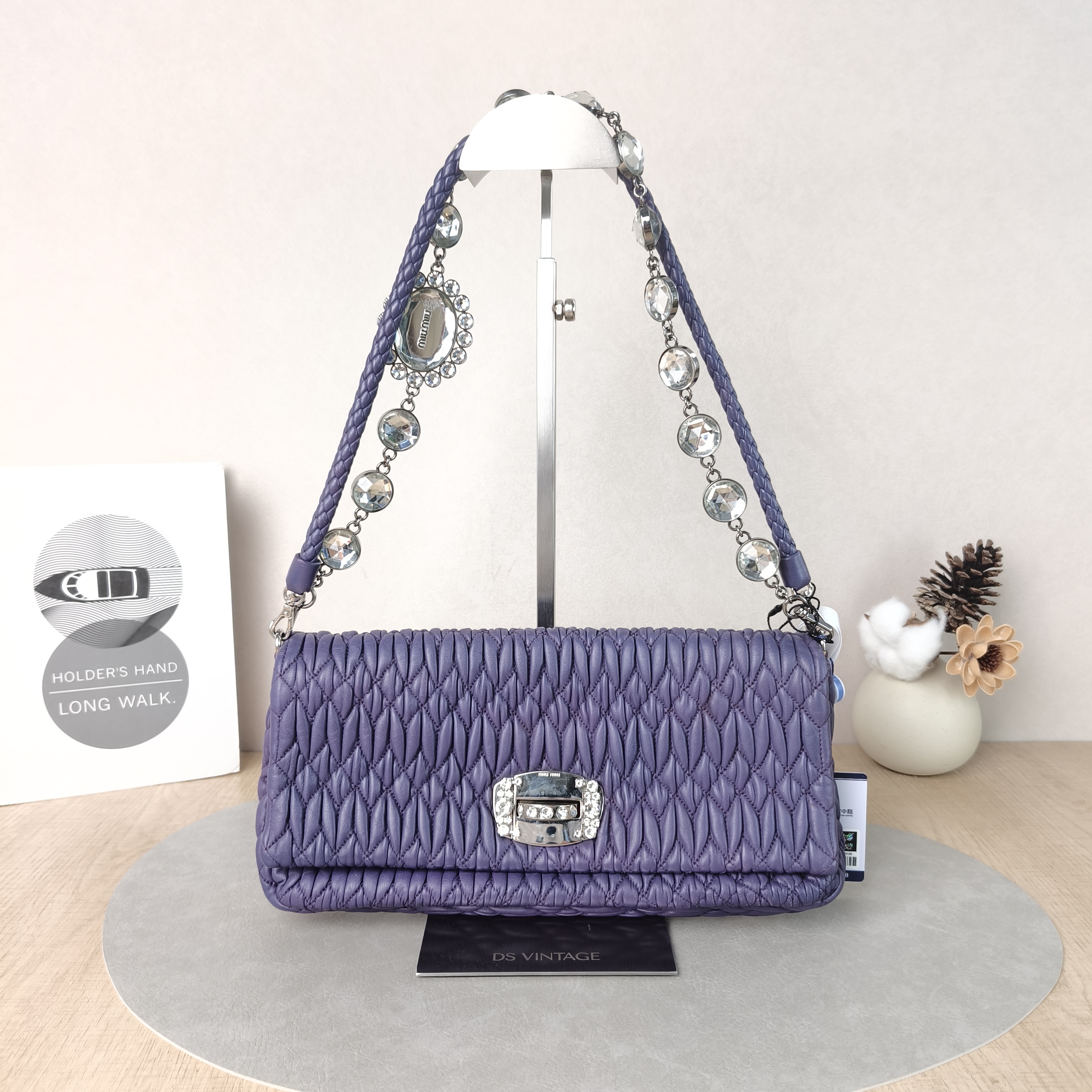 Miumiu Shoulder Bag Chain Bag Lambskin One Size28 × 5 × 13 cm