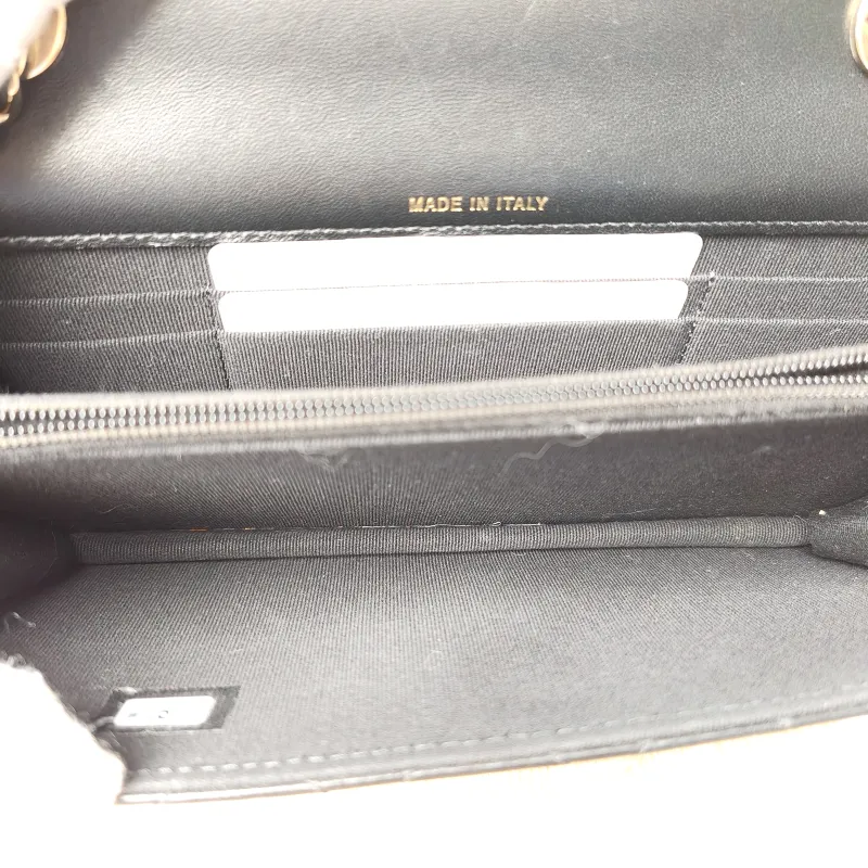 Chanel Crossbody Bag trendy cc woc Black Lambskin Mini 19.2 × 3.5 × 12.3 cm — detail view 10 of 11