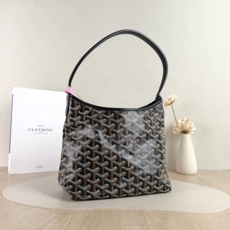 GOYARD Shoulder Bag Boheme Hobo​ Black PVC Mini 29 × 11 × 18.5 cm — cover view 5 of 5