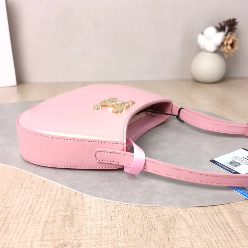 CELINE Shoulder Bag tilly Pink Calfskin Medium 22 × 4 × 13.5 cm — detail view 14 of 14