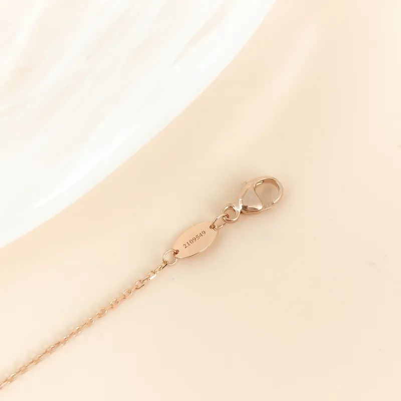 CHAUMET Necklace Jeux de Liens · Collection · Necklace Malachite Diamond18KR ose Gold One Size 41cm — cover view 2 of 11