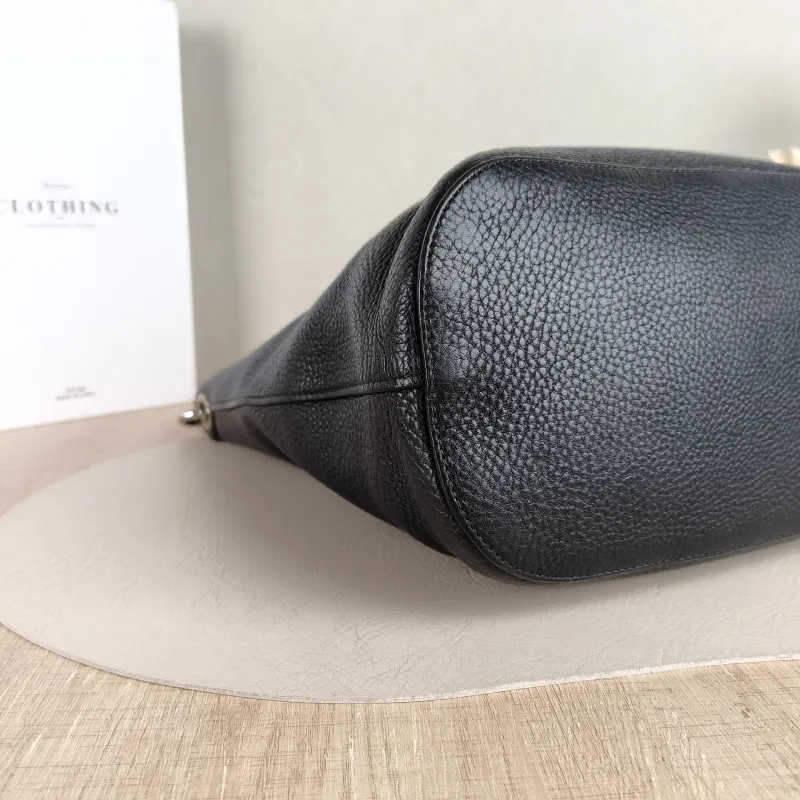 PRADA Shoulder Bag Bucket Bag Black Calfskin One Size 28 × 15 × 27 cm — detail view 4 of 11