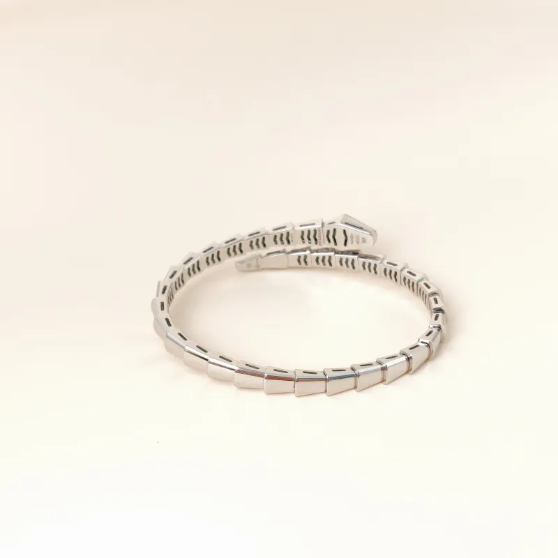 Bvlgari Bangle Serpenti Viper Collection Bangle White Gold 18KW hite Gold One Size 15 — cover view 2 of 9