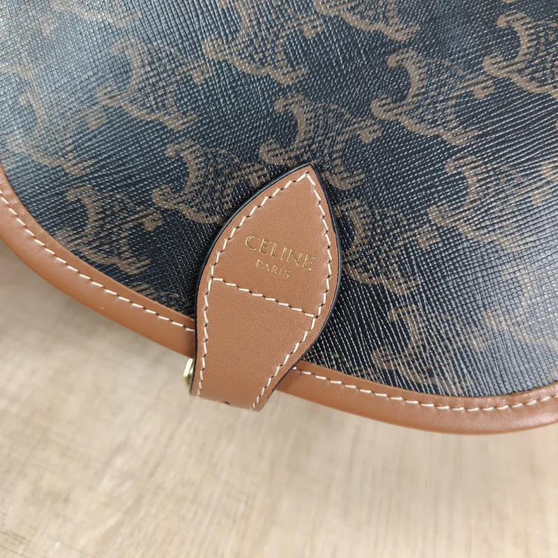 CELINE Crossbody Bag FOLCO Monogram PVC Medium 18.5 × 8 × 17 cm — detail view 5 of 13