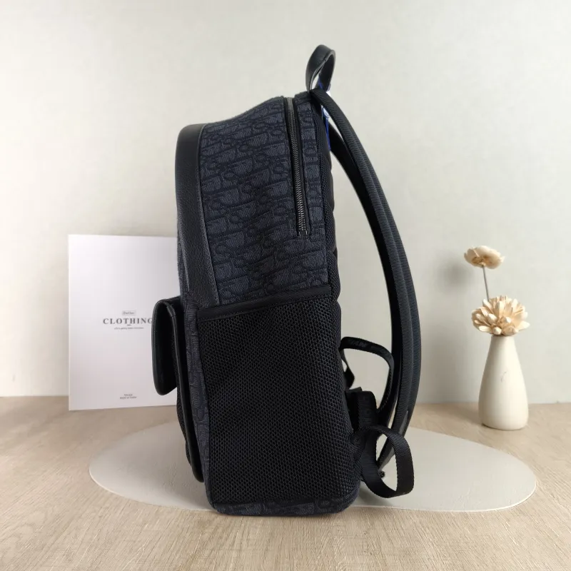 DIOR Backpack Black Canvas 32.5*13.5**42 — detail view 4 of 11