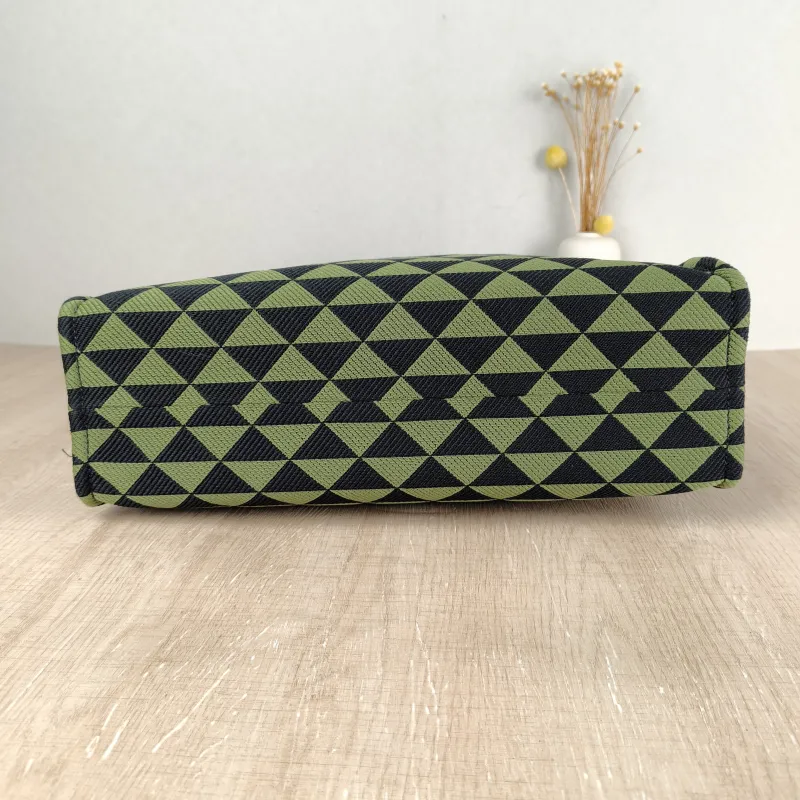 PRADA Top Handle Bag Tote Bag Green Black One Size 37 × 12 × 37 cm — cover view 2 of 5