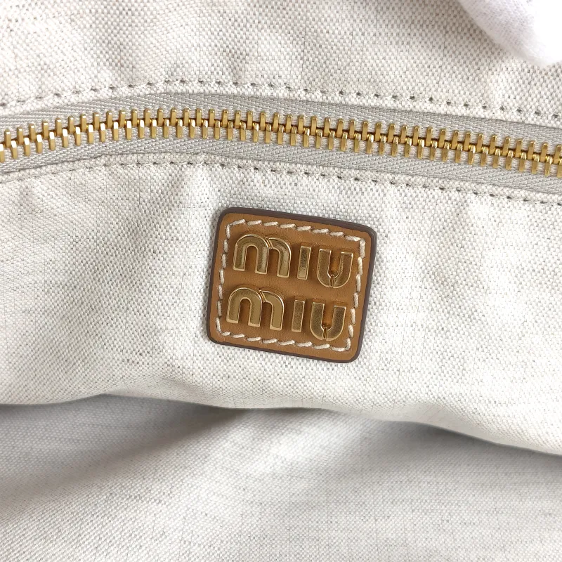 Miumiu Shoulder Bag IVY Tote Shopping Tote CC alfskin 38 × 18 × 38 cm — detail view 11 of 12