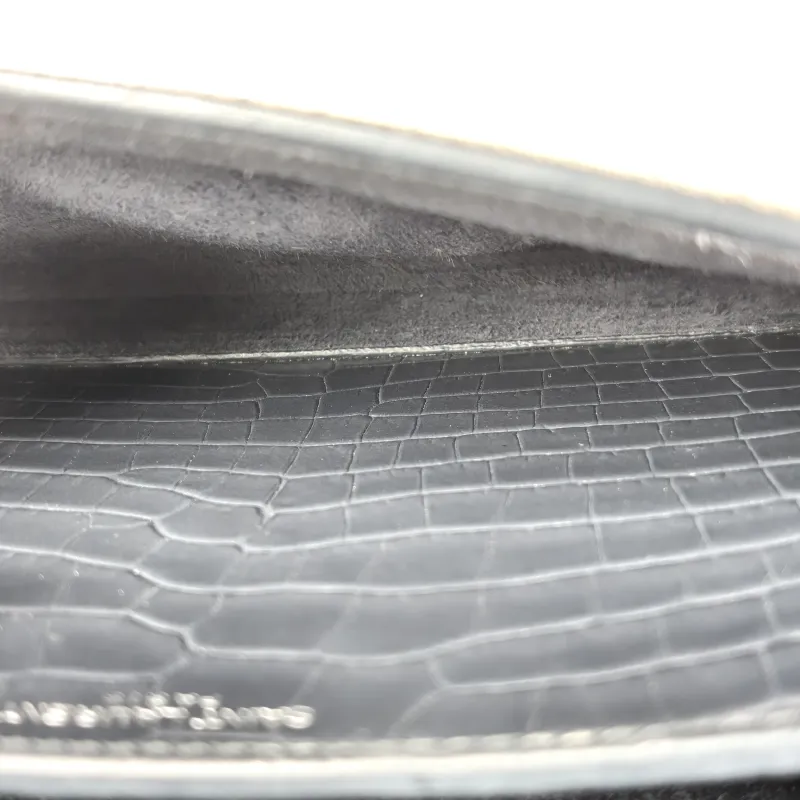 SAINT LAURENT Crossbody Bag SUNSET Grey Calfskin Medium 22 × 6.5 × 16 cm — detail view 6 of 13