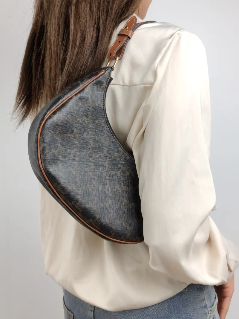 CELINE Shoulder Bag AVA Monogram PVC Medium 23 × 7 × 19 cm — on-model view 1 of 2