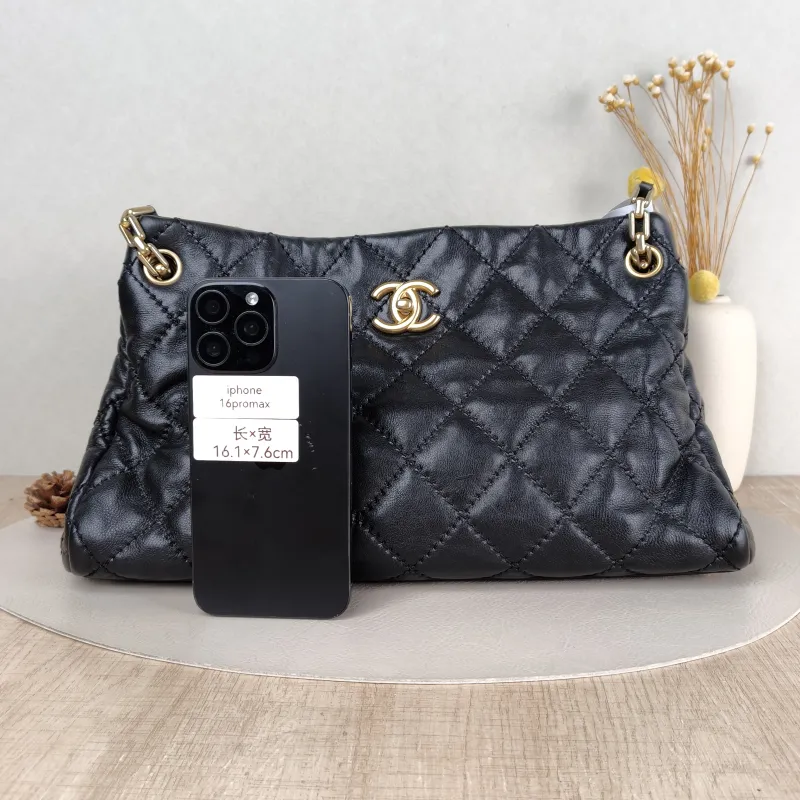 Chanel Shoulder Bag tote Black Calfskin One Size 35 × 16 × 20 cm 14 — cover view 5 of 5