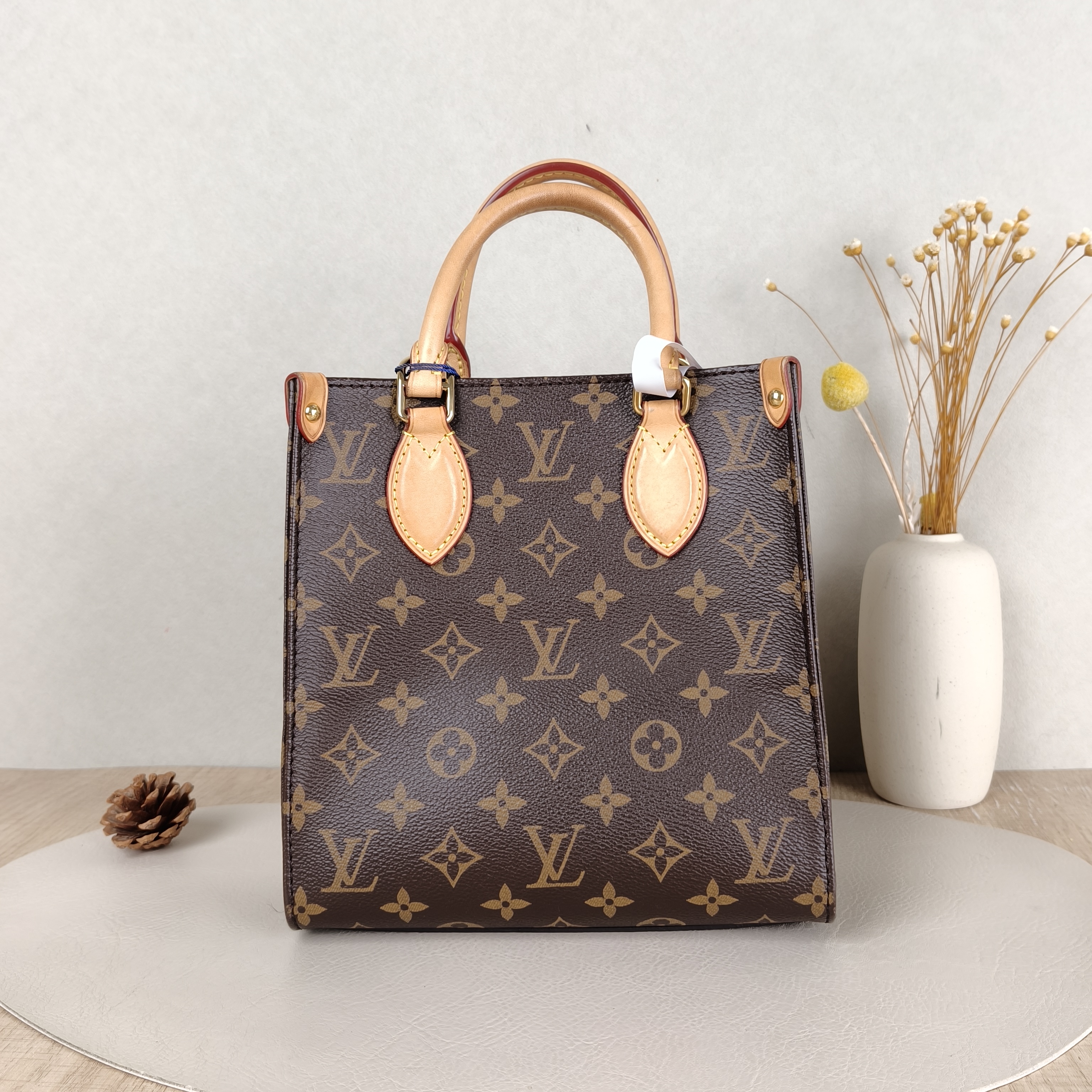 Louis Vuitton Crossbody Bag SAC PLAT BB BB Monogram PVCBB21.5 × 9 × 22 cm