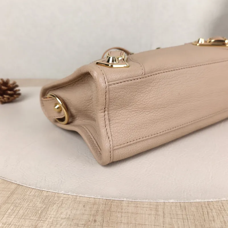 BALENCIAGA Crossbody Bag Classic City Pink Calfskin Mini 24 × 10 × 16 cm — detail view 3 of 11