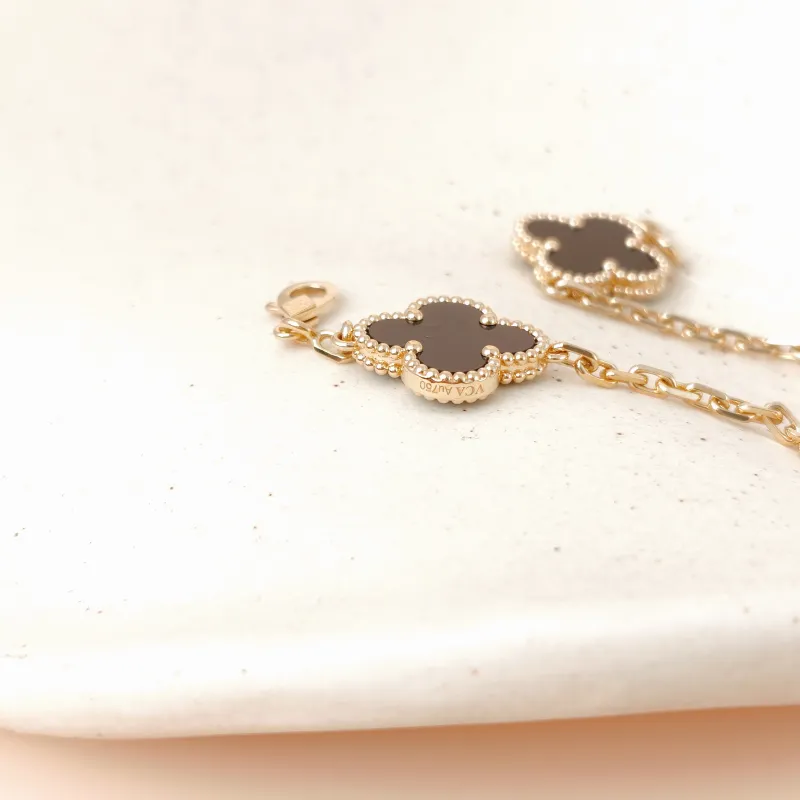 Van Cleef & Arpels Bracelet Alhambra Alhambra Collection Five-Motif Bracelet 18KY ellow Gold Vintage Small 19cm — cover view 3 of 10