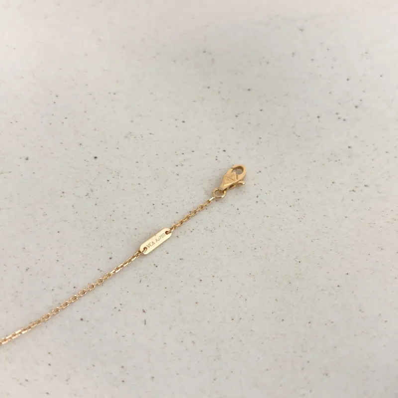 Van Cleef & Arpels Necklace Fauna Collection Butterflies Collection Pearl · White Mother-of-Pearl 18KY ellow Gold Sweet Mini 40cm — cover view 8 of 8