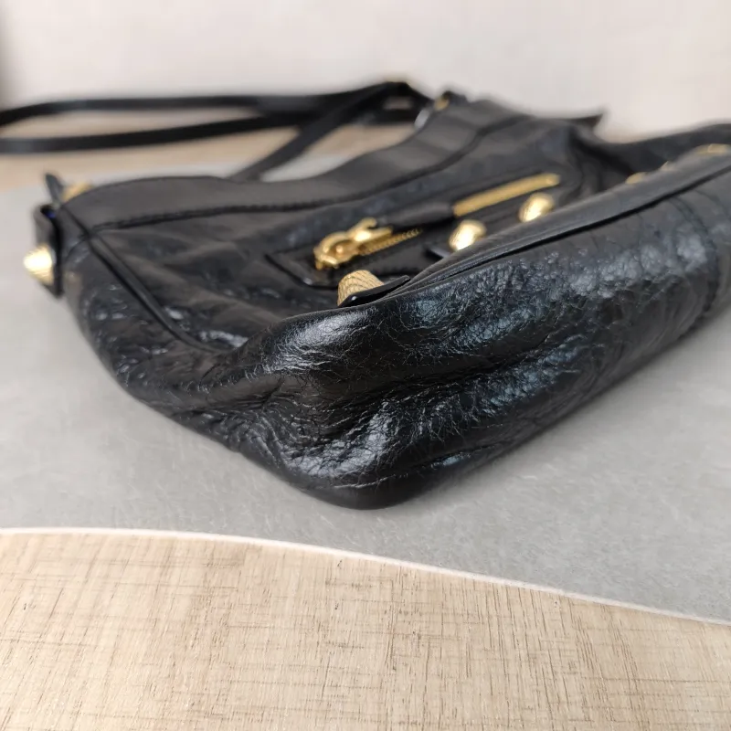 BALENCIAGA Shoulder Bag Black Lambskin 23 × 5 × 14.5 cm — detail view 1 of 11