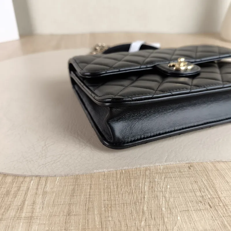 Chanel Backpack 25k Backpack Black Lambskin One Size 18.2 × 5 × 14 cm — detail view 2 of 12