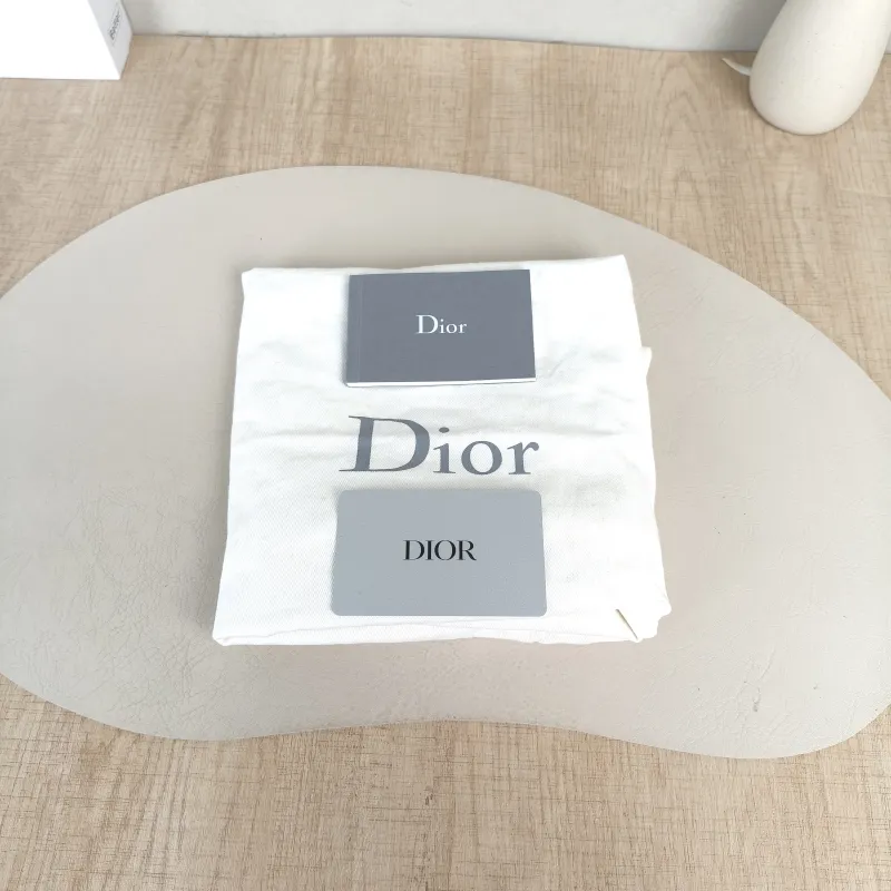 DIOR Top Handle Bag Saddle Blue Canvas Medium25.5 × 6.5 × 20 cm — detail view 5 of 13