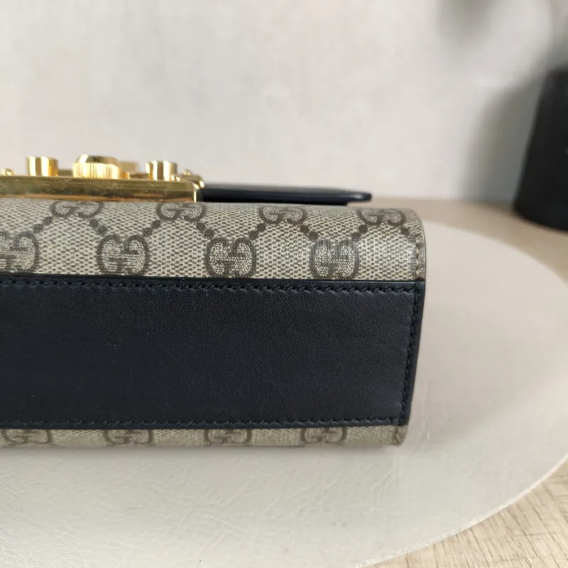 GUCCI Crossbody Bag Padlock Monogram PVC Small 20.5 × 7.5 × 13 cm — detail view 8 of 11