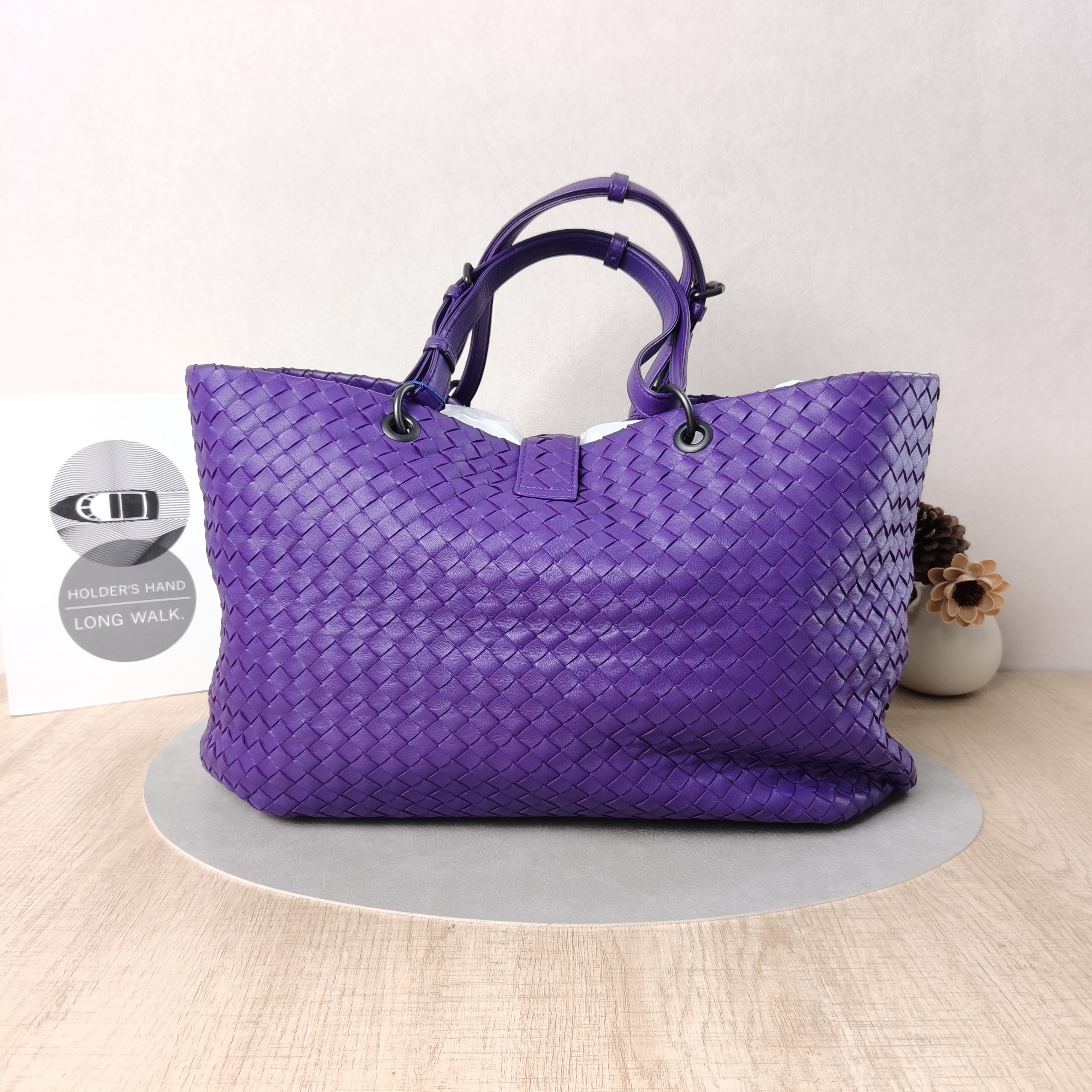 Bottega Veneta Top Handle Bag Woven Tote Bag Lambskin One Size29 × 13 × 25 cm — cover view 2 of 5