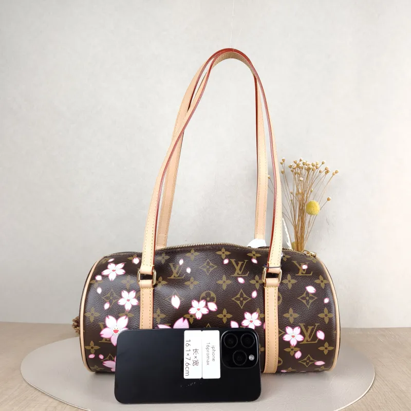 Louis Vuitton Shoulder Bag Papillon Monogram · PVC One Size30 × 15 × 15 cm — cover view 4 of 5