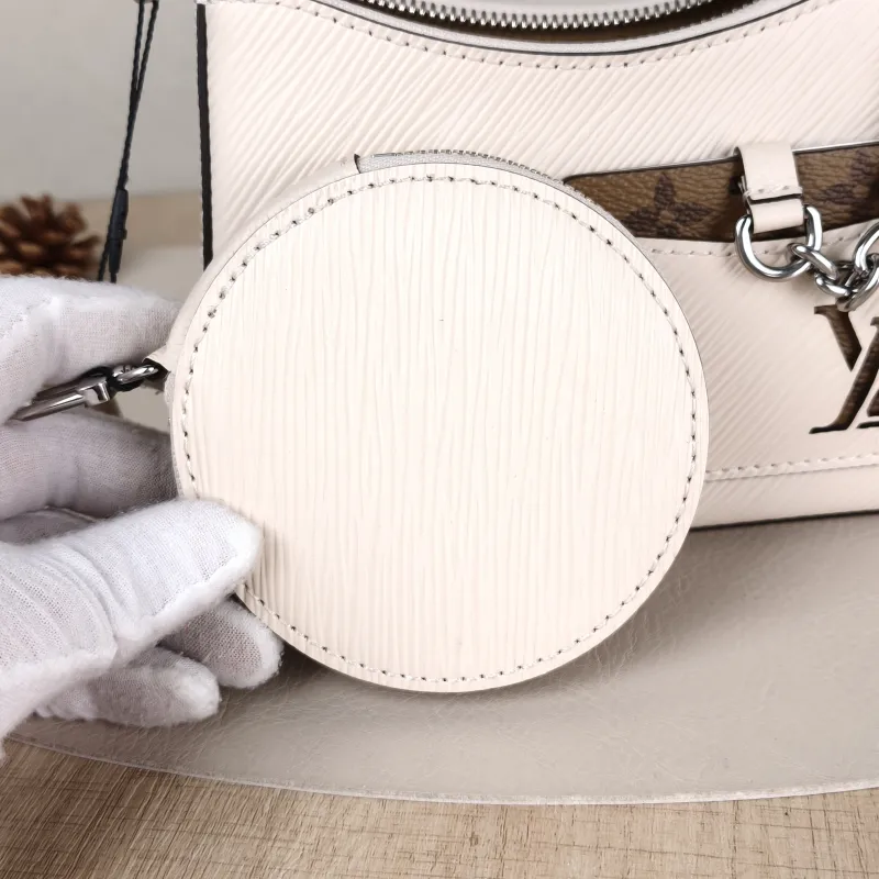 Louis Vuitton Shoulder Bag MARELLINI White Epi Embossed Calfskin Mini 19 × 6.5 × 13.5 cm — detail view 10 of 14