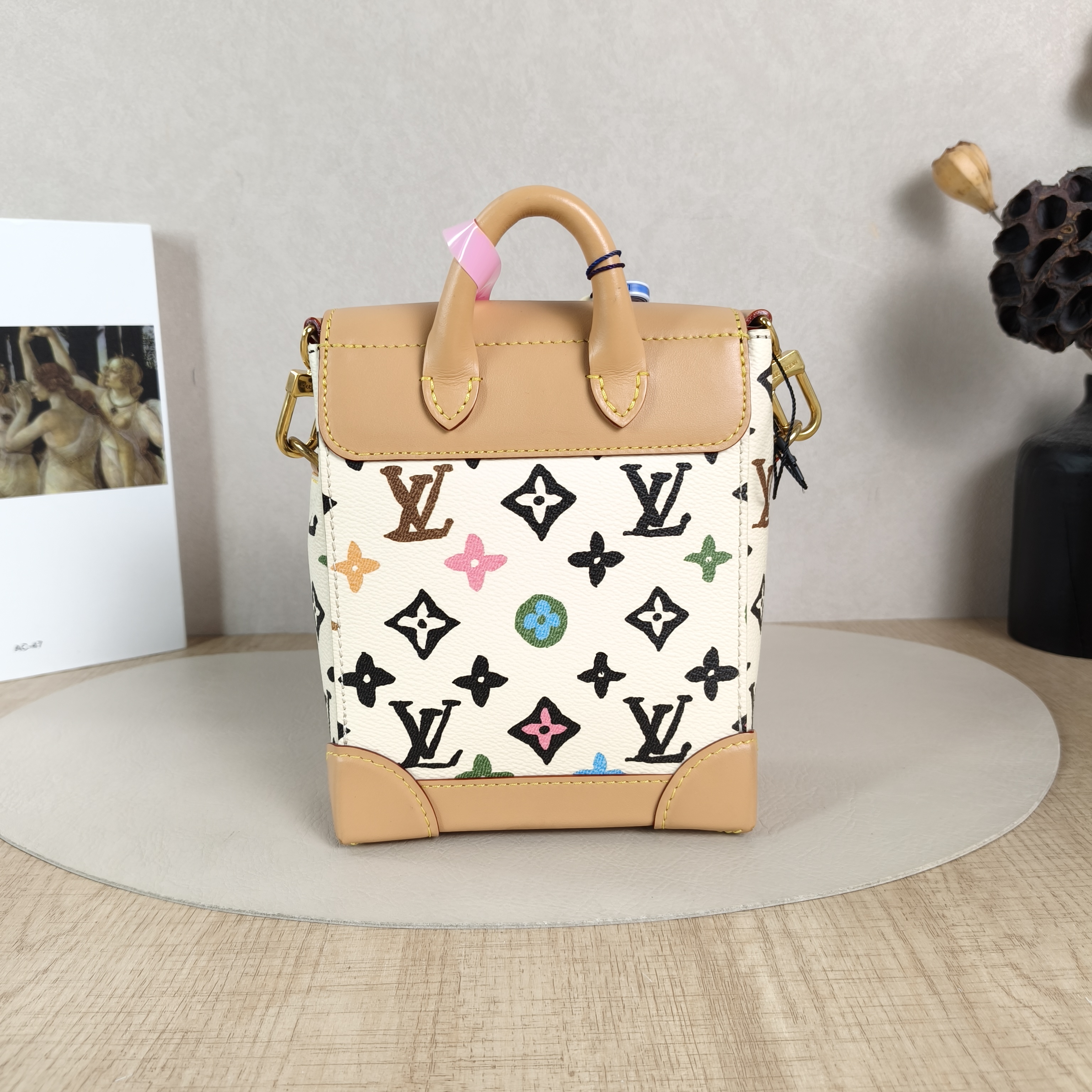 Louis Vuitton Crossbody Bag Nano Steamer Shoulder Bag Tyler Yellow PV Cnano15 × 7 × 18 cm — cover view 3 of 5