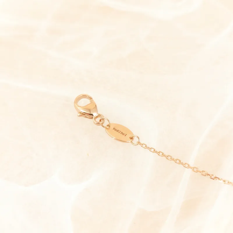 CHAUMET Necklace Jeux de Liens · Collection · Necklace White Mother-of-Pearl Diamond18KR ose Gold One Size 39mm — cover view 7 of 11