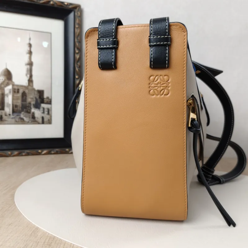 LOEWE Crossbody Bag Hammock Colorblock Calfskin Medium29 × 14 × 32 cm — cover view 7 of 9