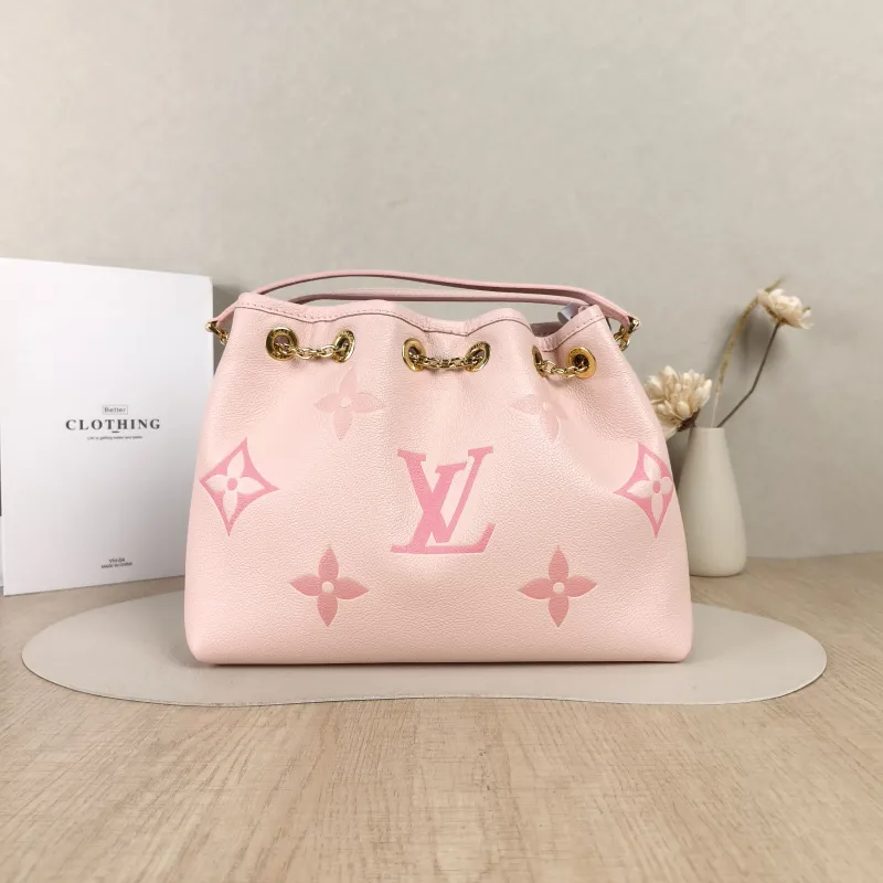 Louis Vuitton Crossbody Bag BUNDLE Pink Monogram Empreinte Embossed Calfskin28 × 11.5 × 20 cm