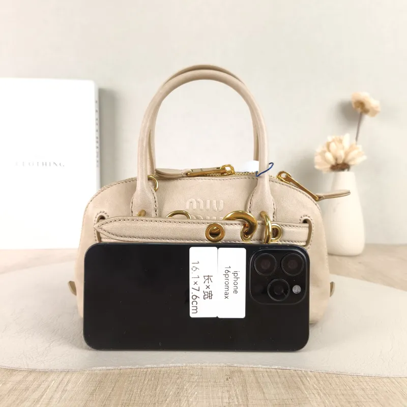 Miumiu Top Handle Bag Aventure Top Handle Bag Lambskin One Size 21 × 8 × 13.2 cm — cover view 3 of 5