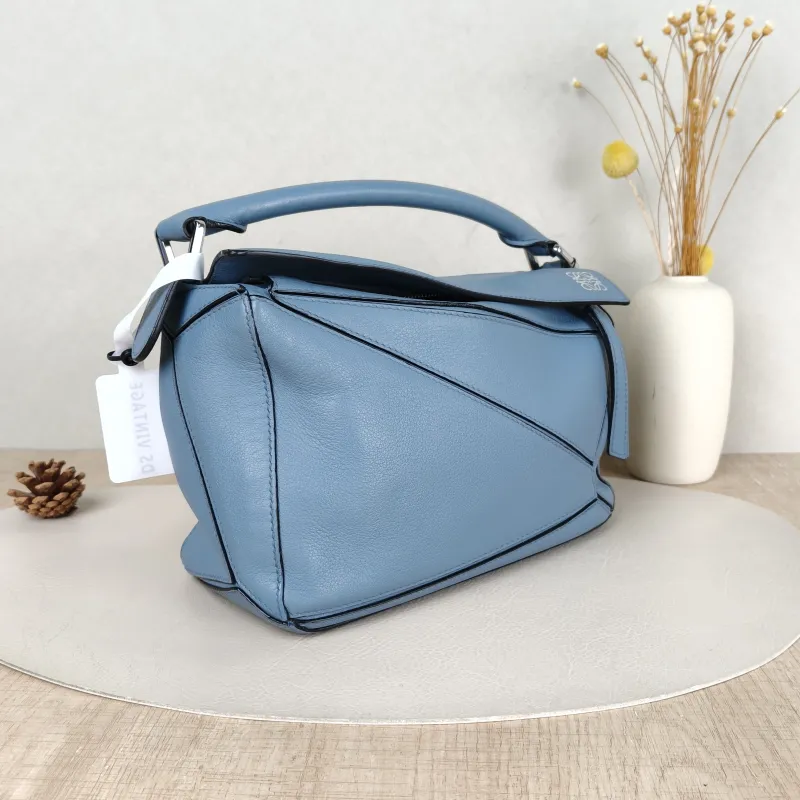 LOEWE Crossbody Bag Puzzle Blue CC alfskin Small24 × 10.5 × 16.5 cm — cover view 5 of 5