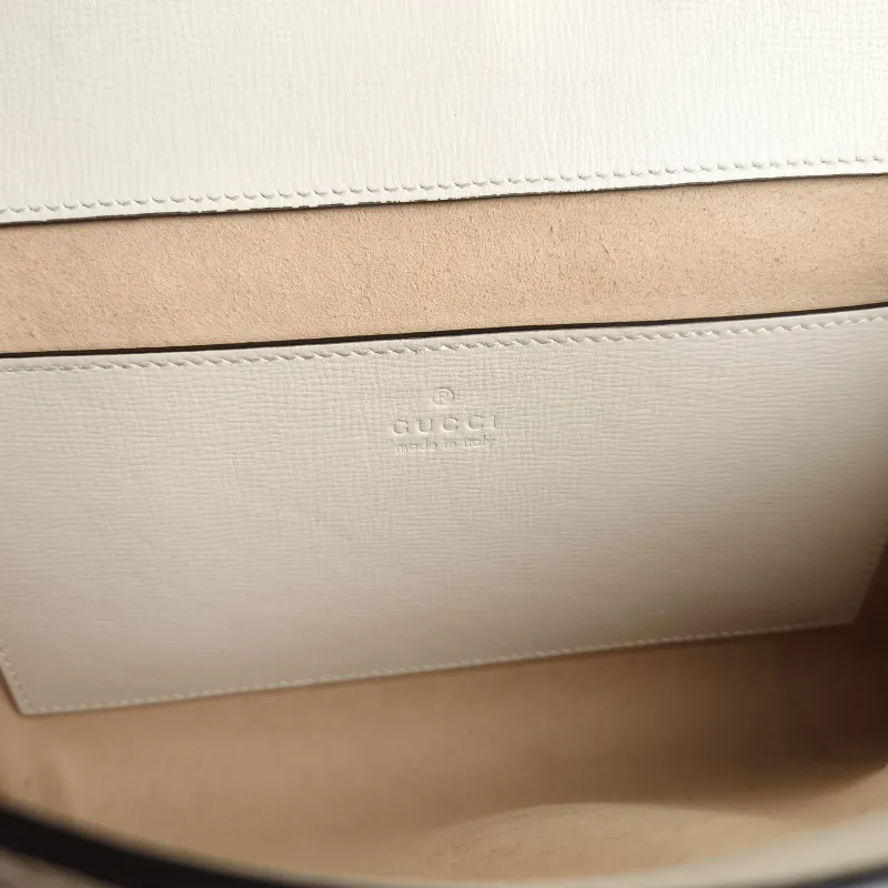 GUCCI Crossbody Bag Horsebit 1955 Two Straps woc Monogram PVC 26 × 3.2 × 16.5 cm — detail view 2 of 10