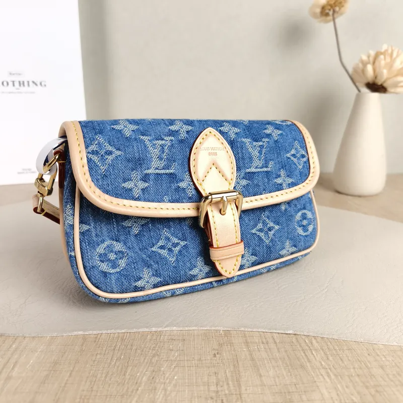 Louis Vuitton Crossbody Bag Diane Baguette Bag Blue nano 19 × 6 × 10.5 cm — cover view 5 of 5