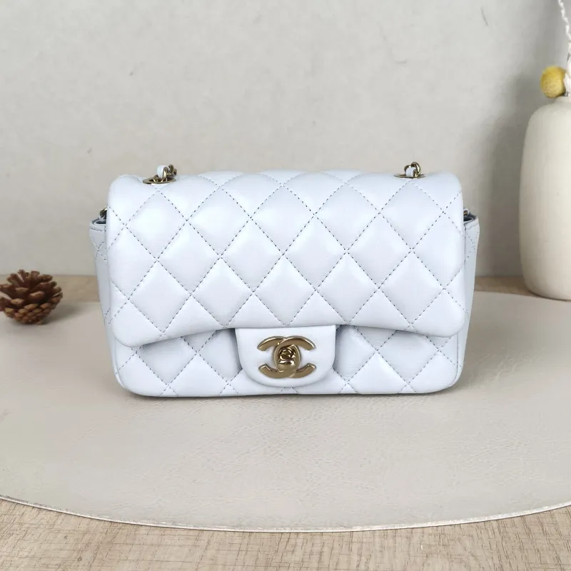Chanel Crossbody Bag Classic Flap Large Mini CF Mini Collection Crossbody Bag Lambskinmini18 × 5 × 12 cm