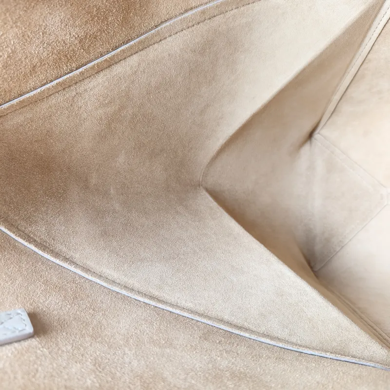LOEWE Shoulder Bag Puzzle Fold Shopping Tote Grey Calfskin Medium 25.5 × 14.5 × 31.5 cm — detail view 10 of 11
