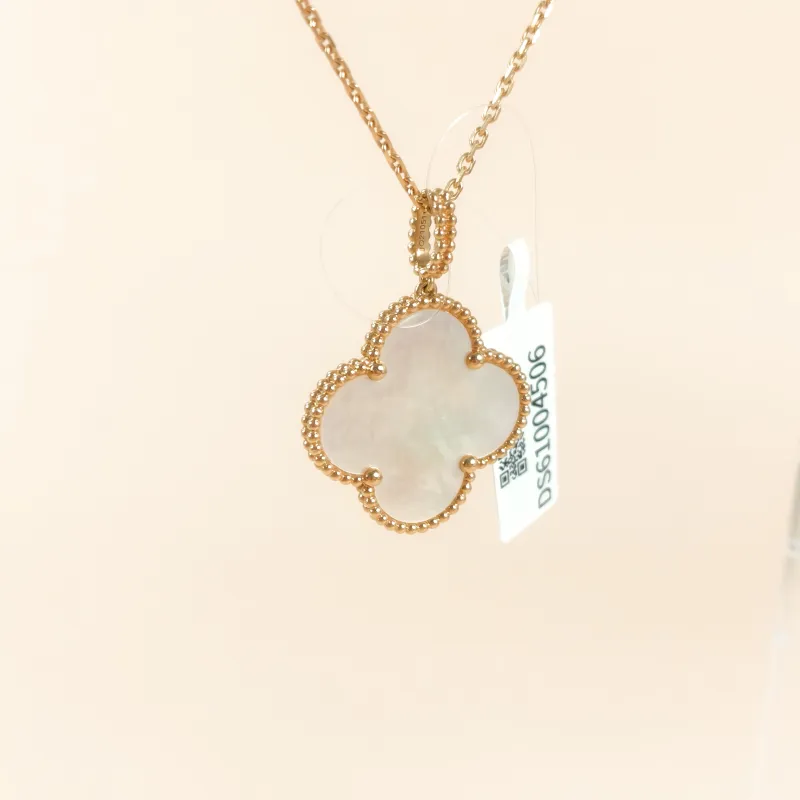 Van Cleef & Arpels Necklace Magic Alhambra Alhambra Collection Necklace Pearl · White Mother-of-Pearl 18KY ellow Gold Magic Large 90cm — cover view 7 of 8