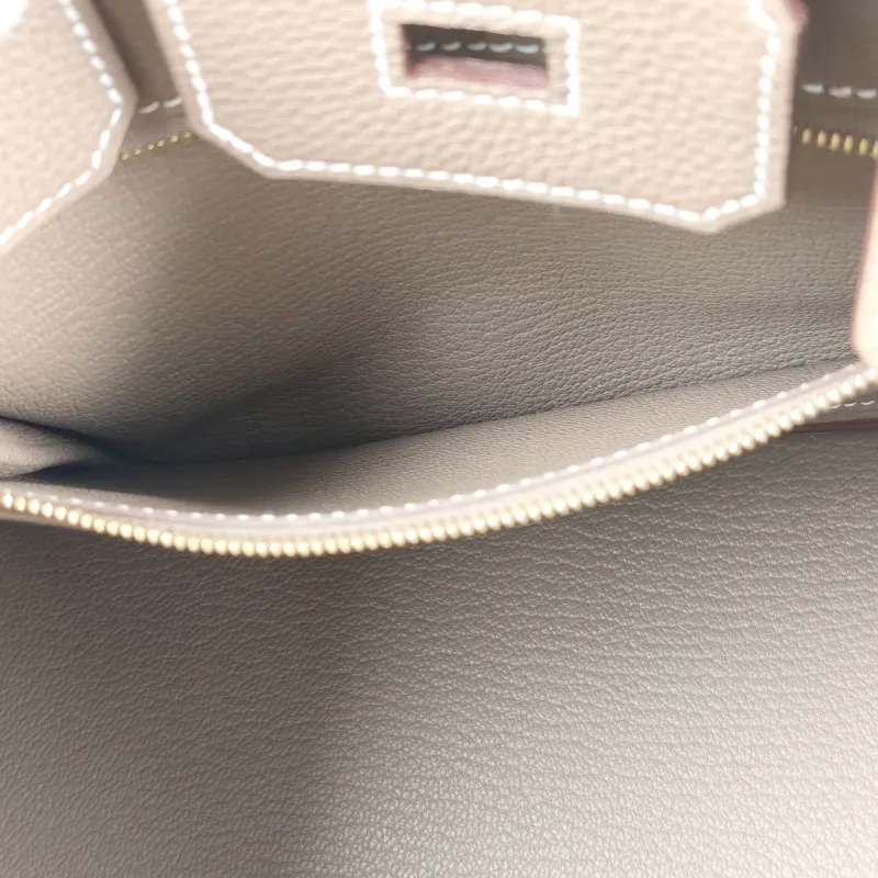 Hermès Top Handle Bag Birkin 25 Gold-Tone Hardware 18Etoupe Togo Calfskin Small 25 × 13 × 20 cm K — detail view 8 of 12