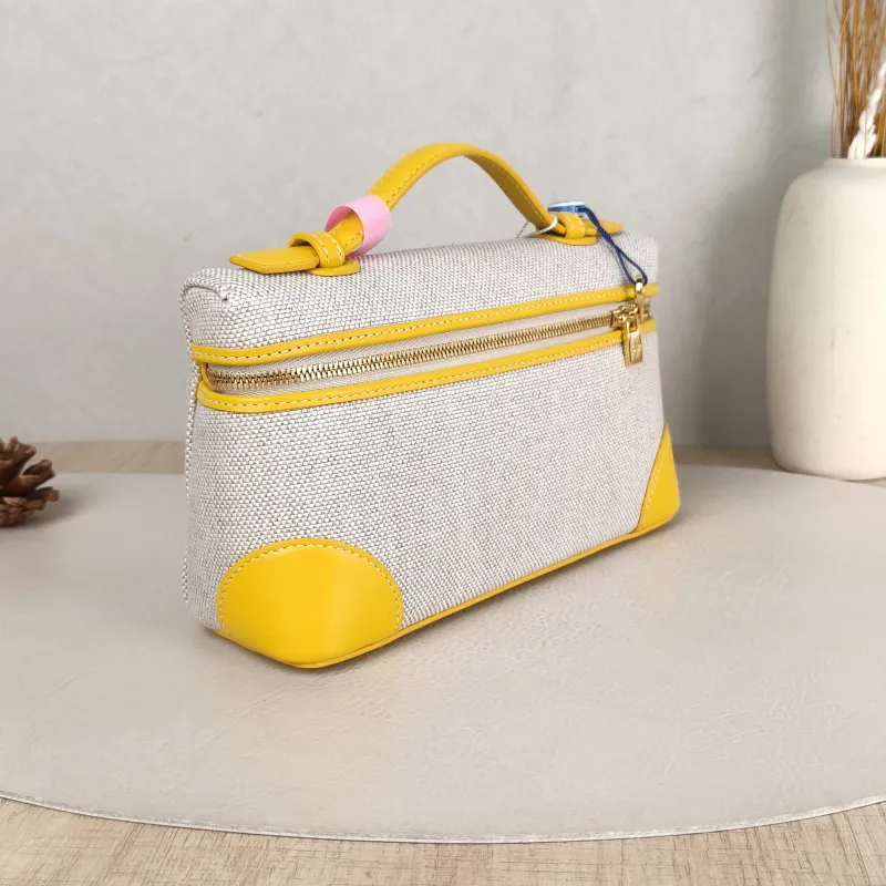 Loro Piana Crossbody Bag Extra Pocket L19 Yellow Beige Canvas One Size 19 × 7 × 11.5 cm — cover view 3 of 5