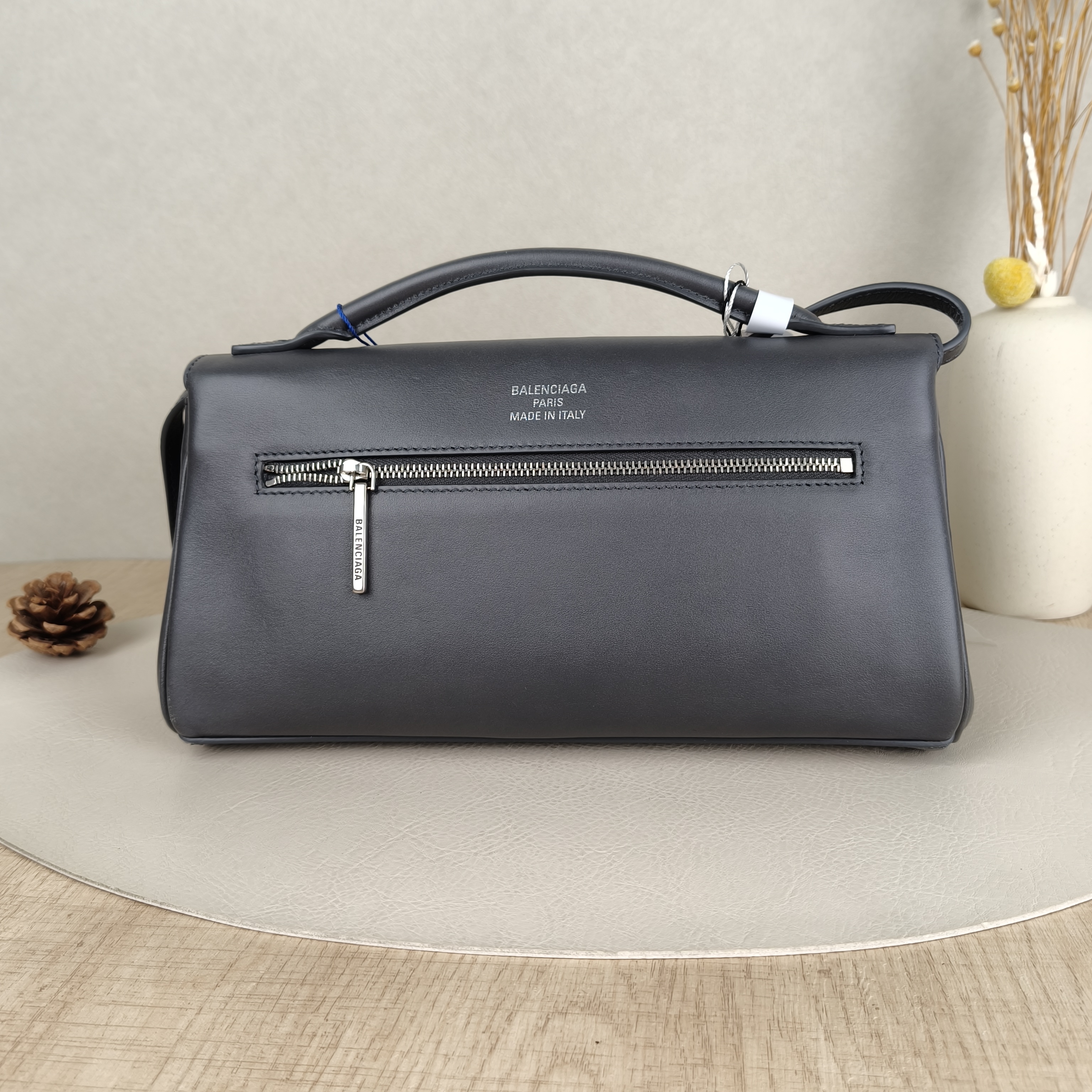 BALENCIAGA Crossbody Bagbel air Shoulder Crossbody Bag Grey Calfskin One Size27 × 5 × 14 cm — cover view 2 of 5