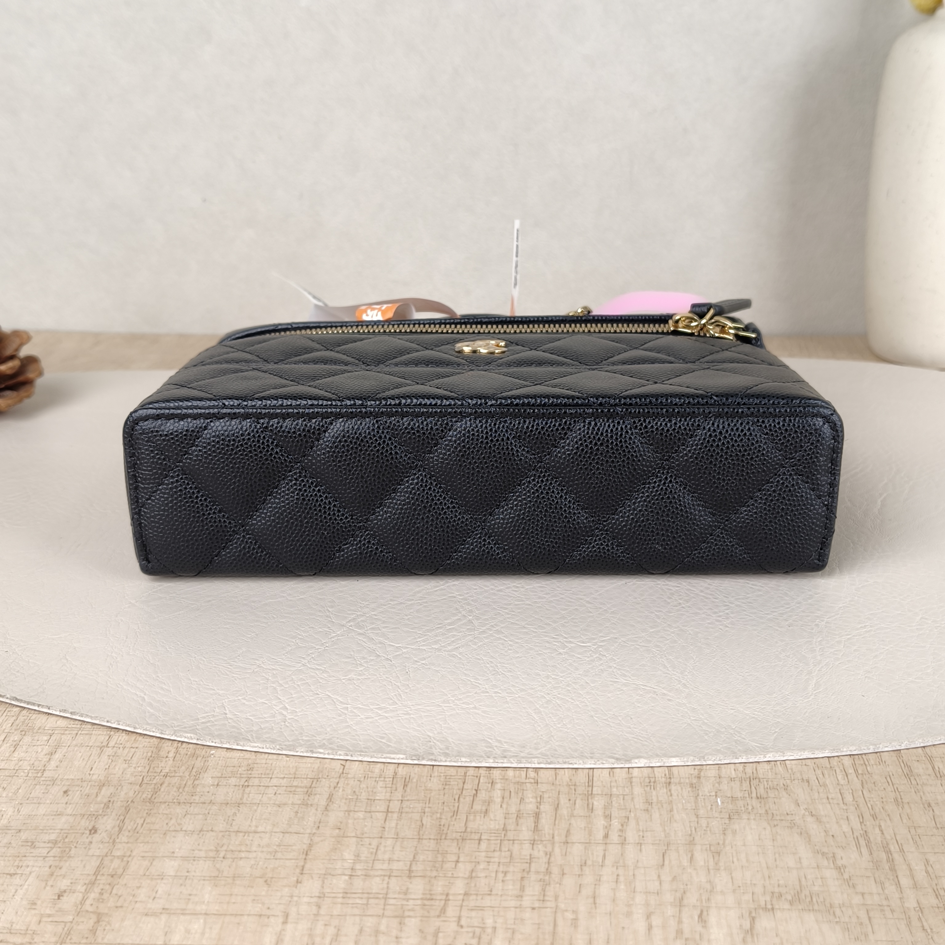 Chanel Top Handle Bag lp Black Grained Calfskin One Size19.5 × 5 × 17 cm — cover view 2 of 5