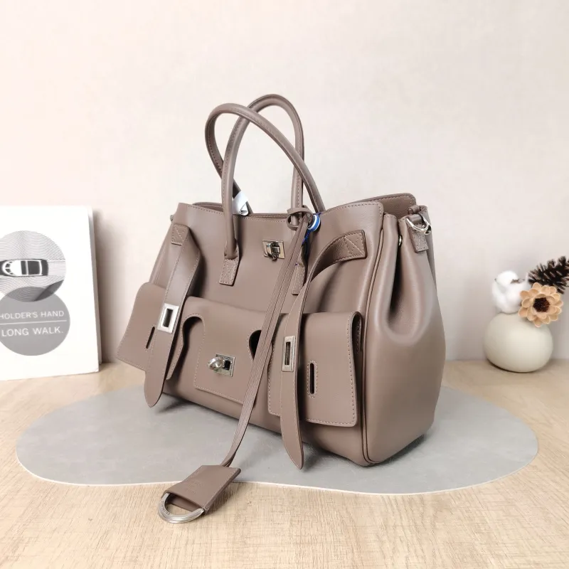 BALENCIAGA Top Handle Bag Bel air Calfskin Small 30 × 12 × 20.5 cm — cover view 2 of 5