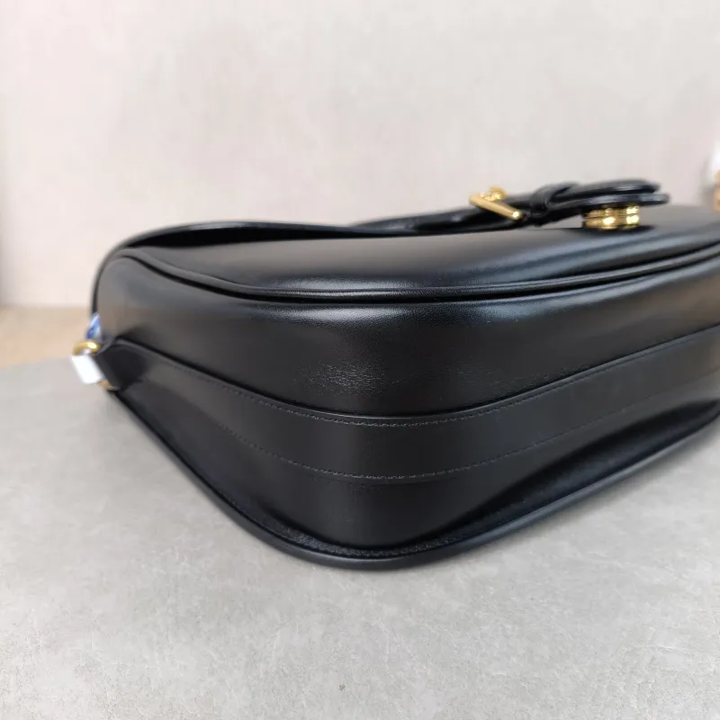 DIOR Crossbody Bag Bobby Black Calfskin Large 27 × 8 × 19.5 cm — detail view 7 of 14