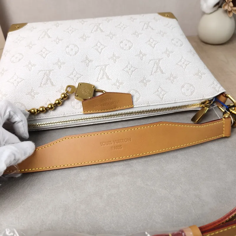 Louis Vuitton Crossbody Bag Bobo Trunk White PVC One Size 32 × 9.5 × 19 cm — detail view 7 of 13