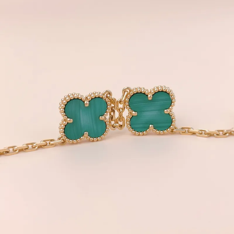 Van Cleef & Arpels Bracelet Alhambra Alhambra Collection Five-Motif Bracelet Malachite18KY ellow Gold Vintage Small1.5 × 1.5 × 19 cm — cover view 9 of 10