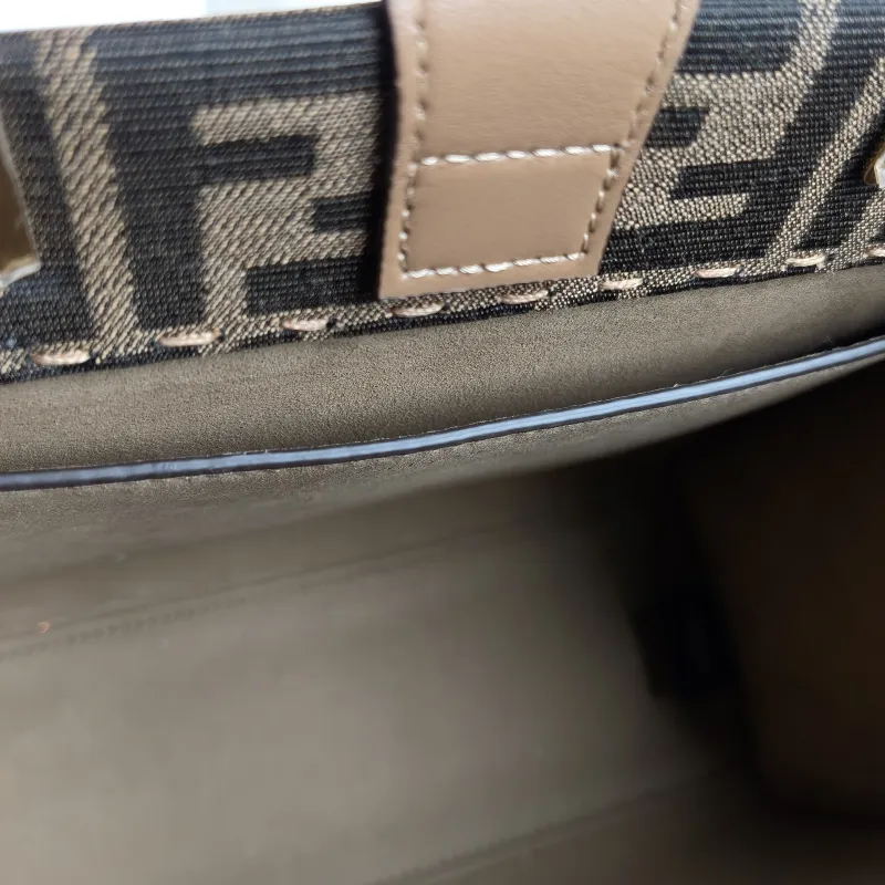 FENDI Crossbody Bag Sunshine Shopping Tote Monogram Canvas Small 25.5 × 12 × 22.5 cm — detail view 1 of 10