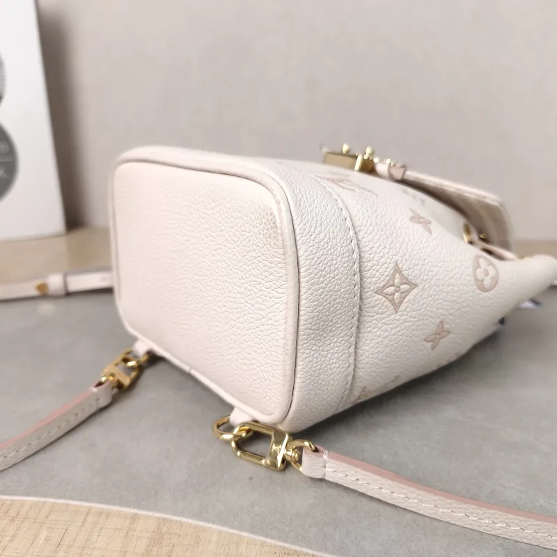 Louis Vuitton Backpack NANO NOÉ Backpack Beige Calfskin nano 15 × 10 × 19 cm — detail view 11 of 12